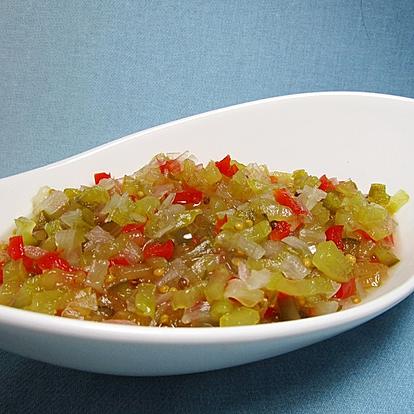 American Cucumber Relish for a Hamburger Sauce